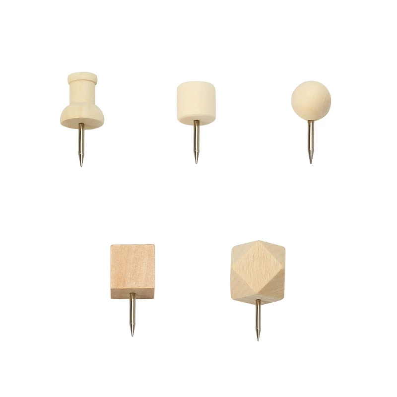 Цветной solid woodwood nails Creative logs nails деревянные пробковые шарики гвозди художник гвозди для фото на стене оптовая продажа