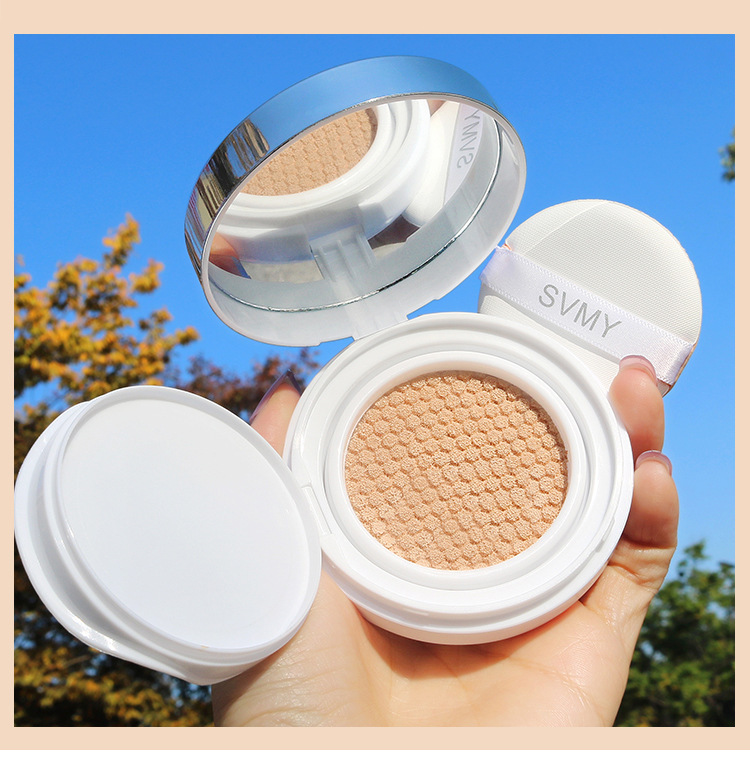 SVMY Light Concealer Cushion BB Cream Nude Makeup Cream Moisturizing Light Natural Brightening cc Cream Student Foundation undefined