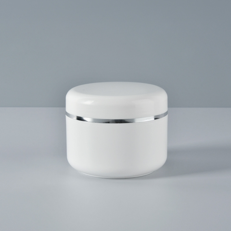 20g 50ml 100 250ml PP plata borde crema caja cara crema caja de embalaje máscara caja ungüento botella de embalaje