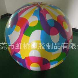 厂家直销 充气沙滩球  pvc充气玩具球 六片球充气彩印球充气模型