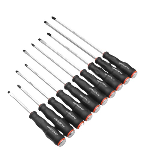 Green forest through-core screwdriver/impact screwdriver percussion screwdriver high hardness cross-blade screwdriver