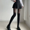Cross bow stockings black [1 pair]