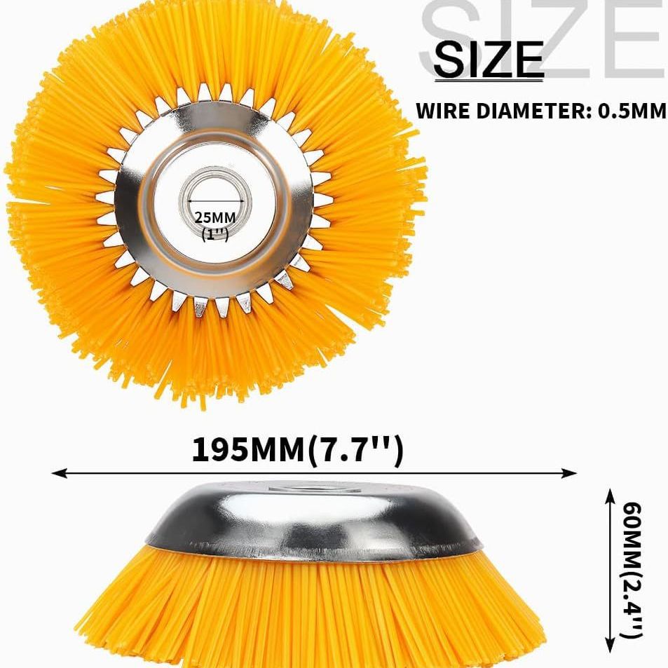 Transfronterizo en stock cortacésped de 8 pulgadas de cabeza de cortacésped de nailon de 8 pulgadas de tipo tazón de ladrillo conjunta desmaleza