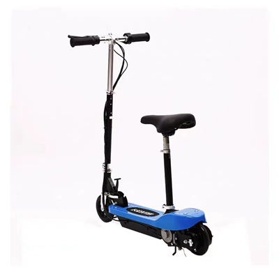 Qatlanan elektrik skuterlər Electric Scooters, Adult Mini - blue-pu-wheel-belt-seat