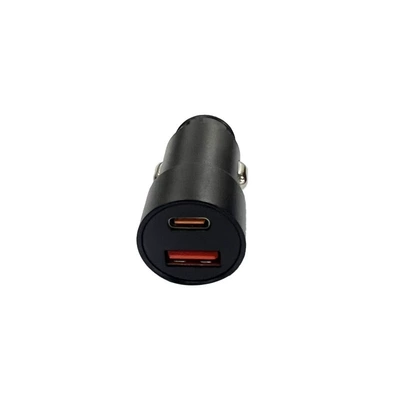 Car charger with dual Type-C ports 5V2.4A, dual-port fast charging cigarette lighter adapter suitable for Android and Apple devices (Mobil şarj cihazları) - dual-port-car-fast-charger