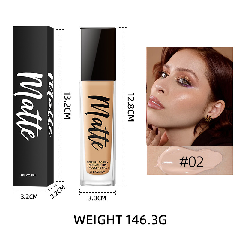 Base de Maquillaje Líquida Hidratante y de Larga Duración para Rostro