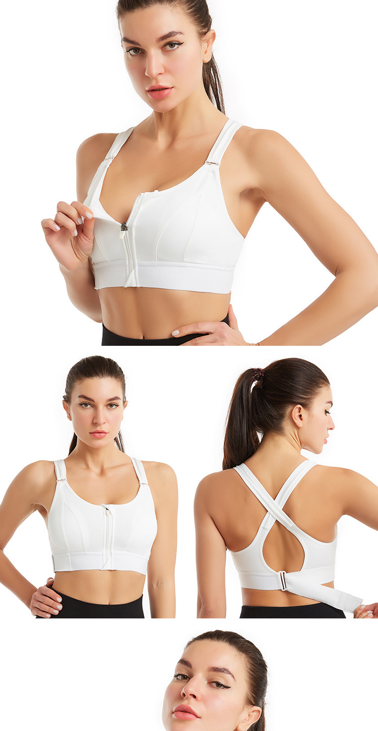 Solid Color Vest Sexy Push Up Gather Breathable Bra display picture 1