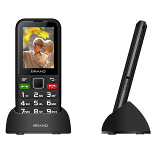 European and American best-selling 2G/4G straight board large button large volume long standby elderly mobile phone charger optional