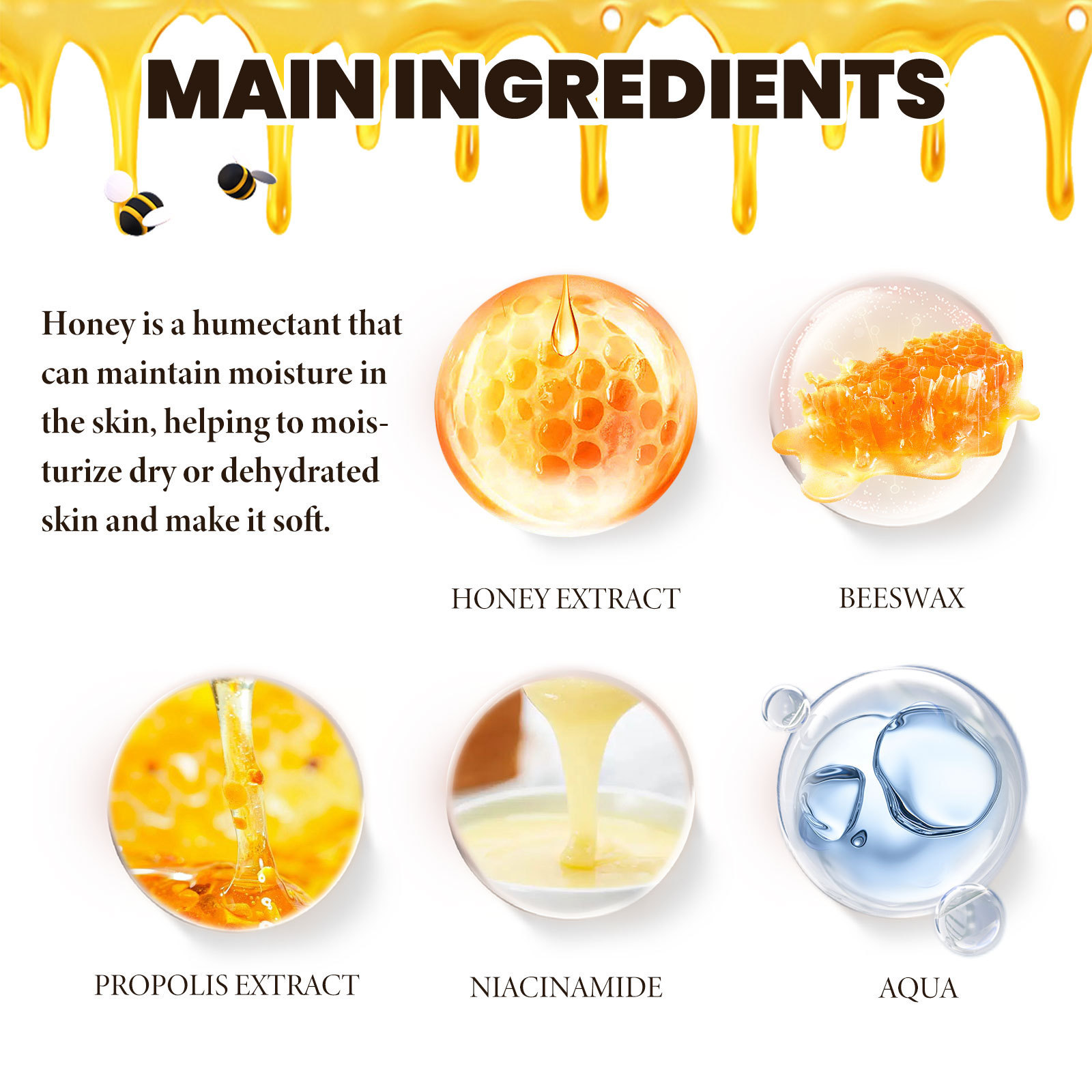 Crème hydratante pour le corps au miel, hydratante et brillante pour une peau lisse et délicate_voghion.com