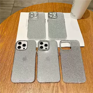 适用高级感苹果16手机壳iPhone15pro保护套奢华闪粉镜头14/13pro