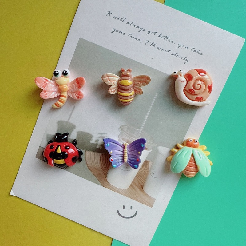 蝶、トンボ、てんとう虫、クリエイティブ手作り DIY クリーム接着剤樹脂アクセサリー、ヘアアクセサリー、バッグ、おもちゃ、靴、アクセサリー材料のバッチ|undefined
