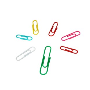 Factory Direct Sales Office Stationery Colorful Plastic Coated Paper Clips Paper Clips Document Test Paper Clips Bookmark Box Wholesale