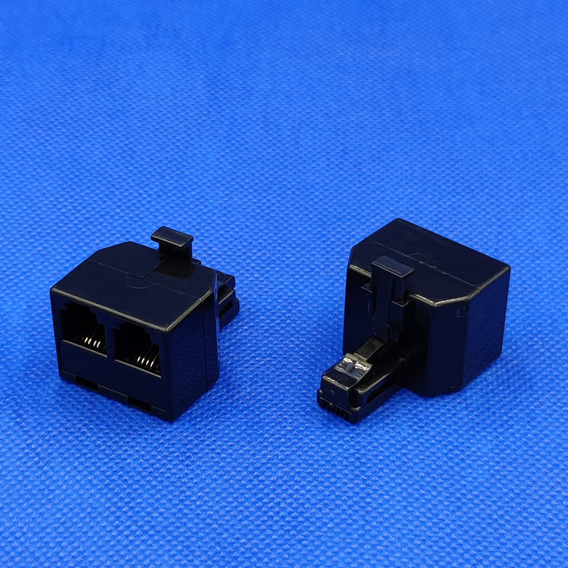 U102-��ɫ �绰һ�ֶ� 6P4Cţ�ǵ绰1��2 �绰1����2ĸ���ߺ�