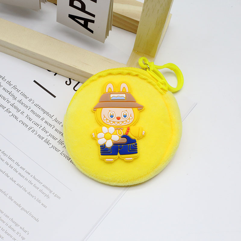 かわいい漫画ラブブラウンドぬいぐるみ小銭入れコインキー口紅ポータブルヘッドフォンバッグ学生コインバッグ|undefined