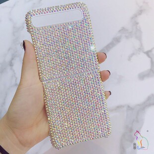 For Samsung Zflip4 Foldable Phone Case Galaxy ZFLIP5 Protective Case Flash Drill Zflip3 External Single
