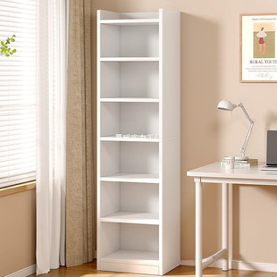 Bookshelf Simple Household Small Bedroom Narrow Slit Floor Bookcase Wall Corner Storage Rack Storage Layered Book Shelf