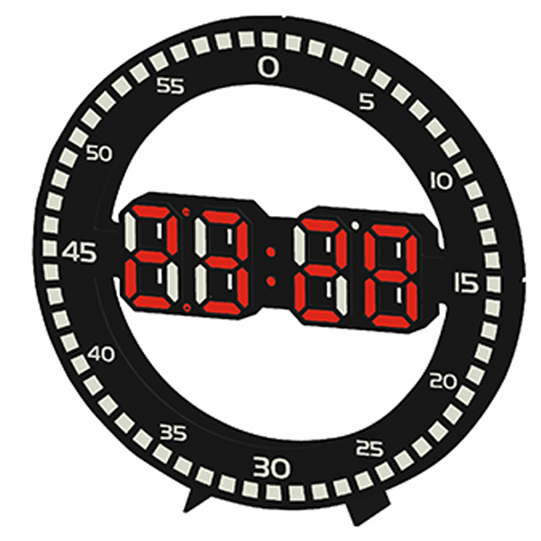 Ħ����LED������ӵ���ҹ��������ҿ����߼���Բ�ι�ǽ����ʱ��