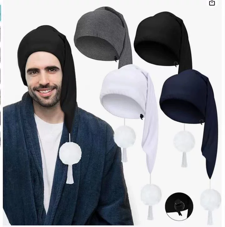 Новая мужская шляпа длинная с белым меховым шаром, sleeping hat, можно подстроить под родительско-детскую модель