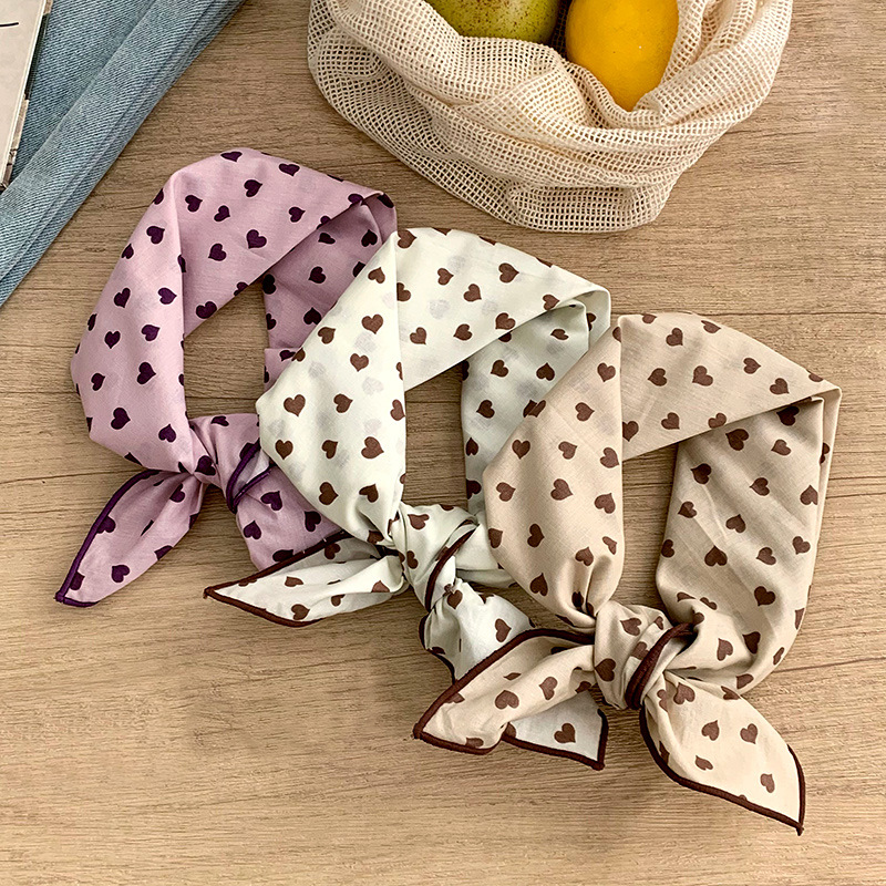 Pañuelo de seda Pañuelo cuadrado de algodón con lunares de alta calidad, bufanda decorativa de todo fósforo para mujer, pañuelo en la cabeza, bufanda delgada, chal pequeño