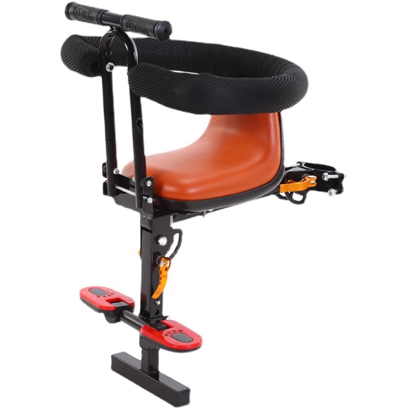 Battery car front child seat kids baby electric scooter seat front foldable quick release