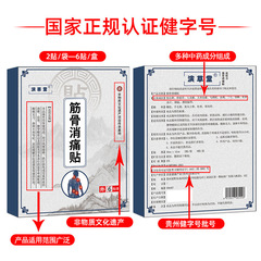 Wholesale Miao Medicine Healthy Brand Black Plaster for Cervical Spondylosis, 6 Patches Pack, Cervical, Neck, Shoulder, Waist, Leg, Joint Pain Relief, Musculoskeletal Pain Plaster