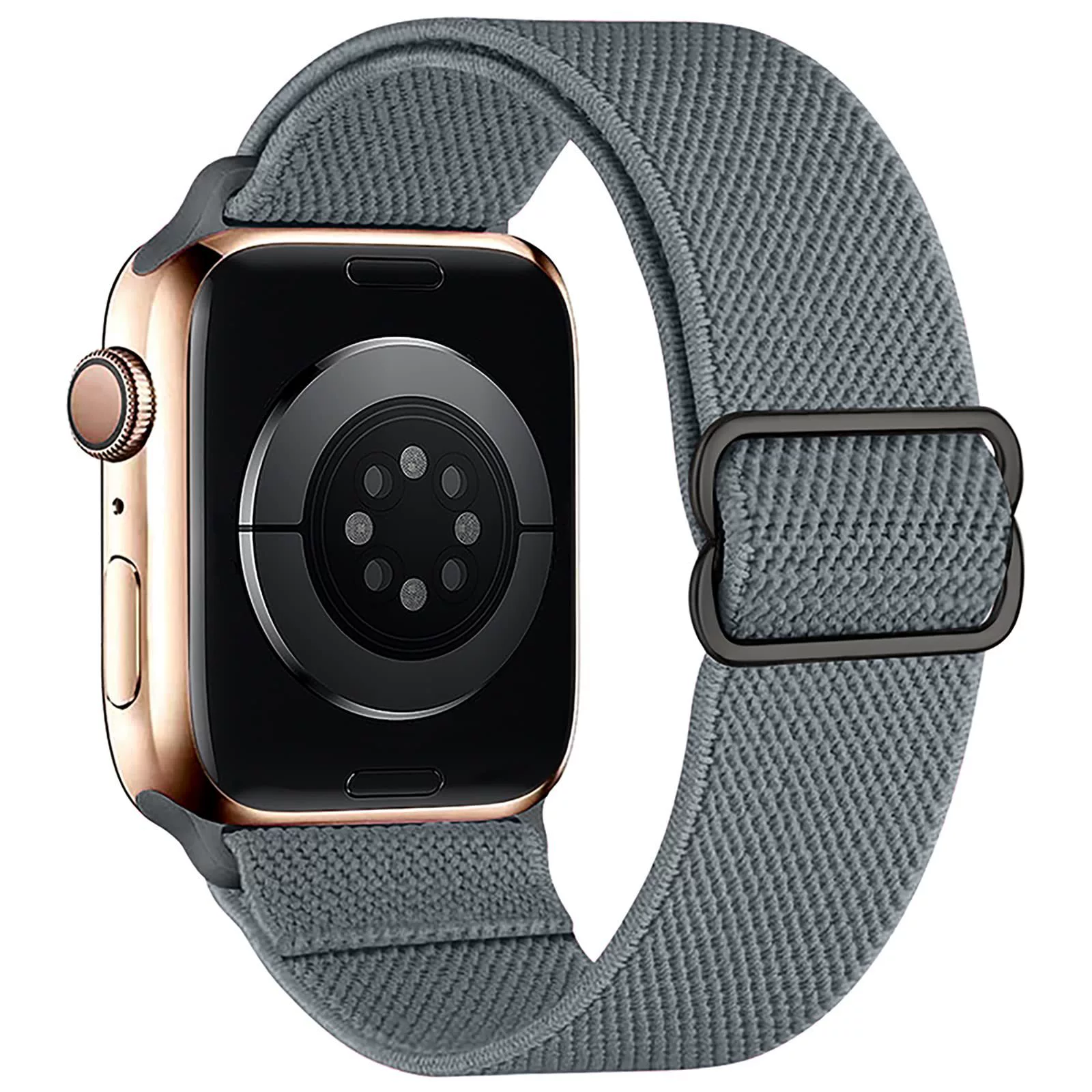 Ремешок-брет для часов (Apple) плетеный нейлоновый эластичный, регулируемая пряжка, совместим 38–49 мм
