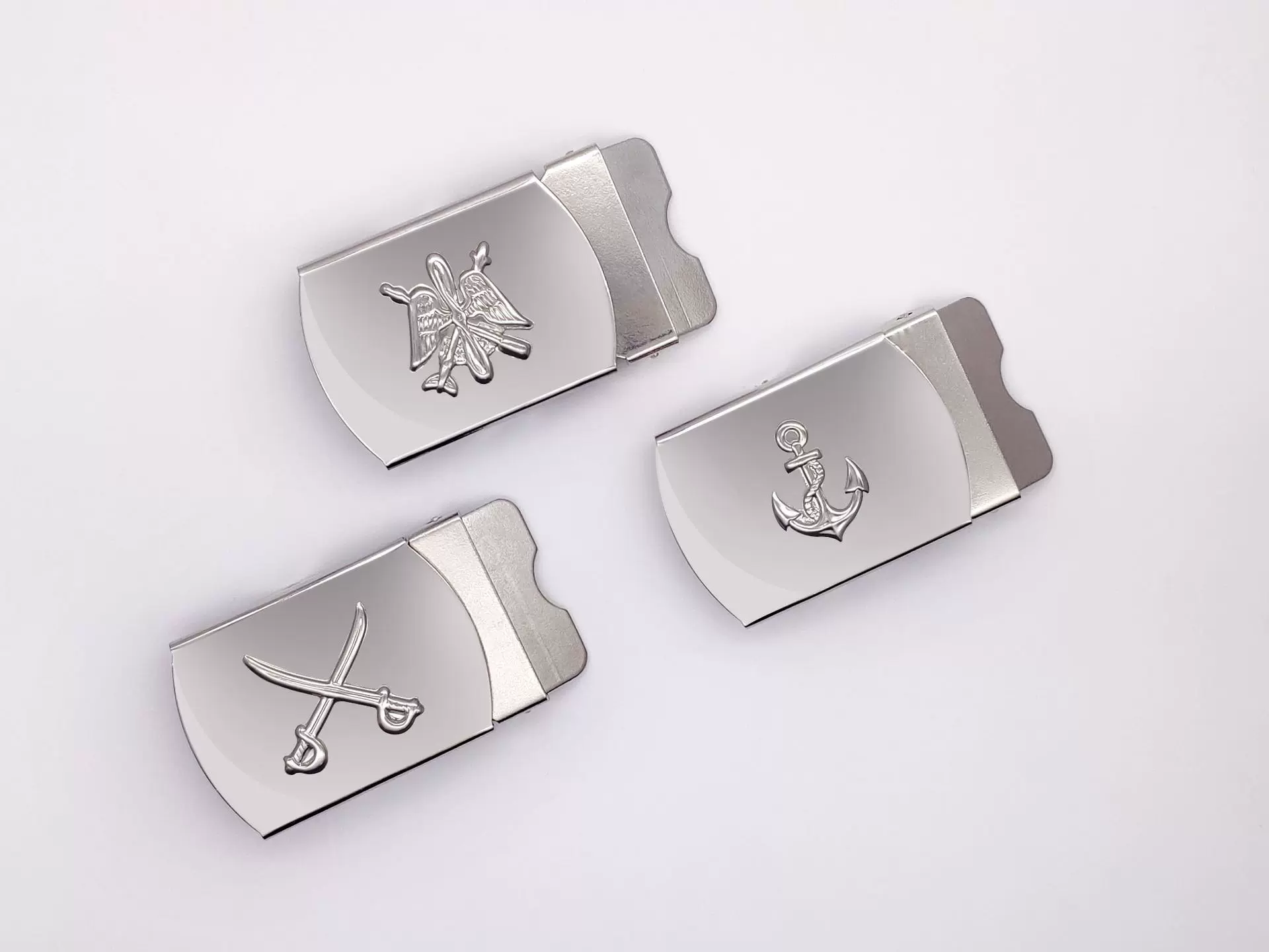 双剑皮带扣时尚配饰腰带金属金属扣