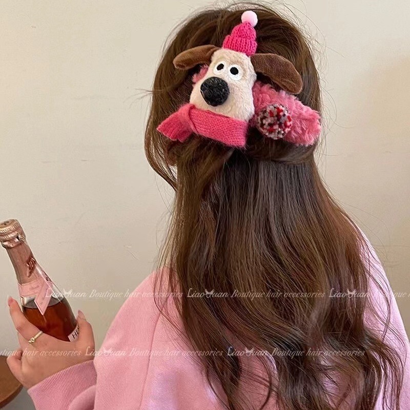 2025年新作 可愛い漫画風ヘアクリップ 女性用 高級感 後頭部用ヘアクリップ 大きめ ふわふわヘアクリップ ダックビルクリップ ヘアアクセサリー|undefined