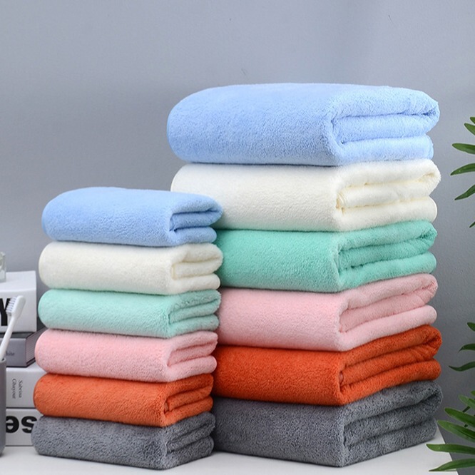 Coral Fleece Towel Bath Towel Wholesale Absorbent Breathable Soft Towel Large Size Wrap Bath Towel