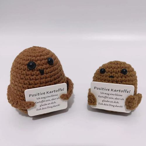 Amazon's best selling hand-knitted positive energy potato doll funny expression bag pendant ornaments foreign trade cross-border trend