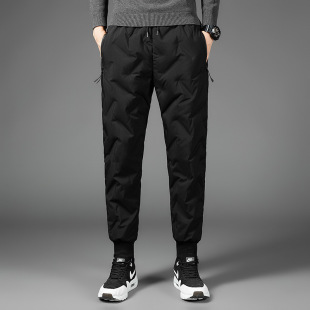 2023 Winter New Down Pants Men's Outdoor Lightweight Pants Men's Thickened Warm White Duck Down Pants