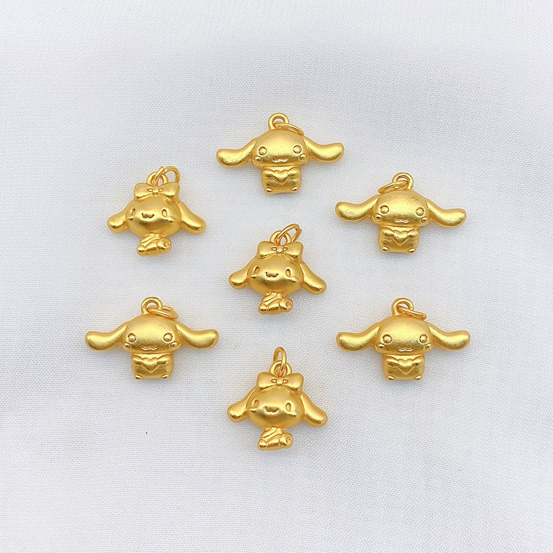 샤 진 색상 보존 큰 귀 개 유구이 개 펜던트 DIY 수제 꼰 팔찌 목걸이 빨간 밧줄 보석 액세서리