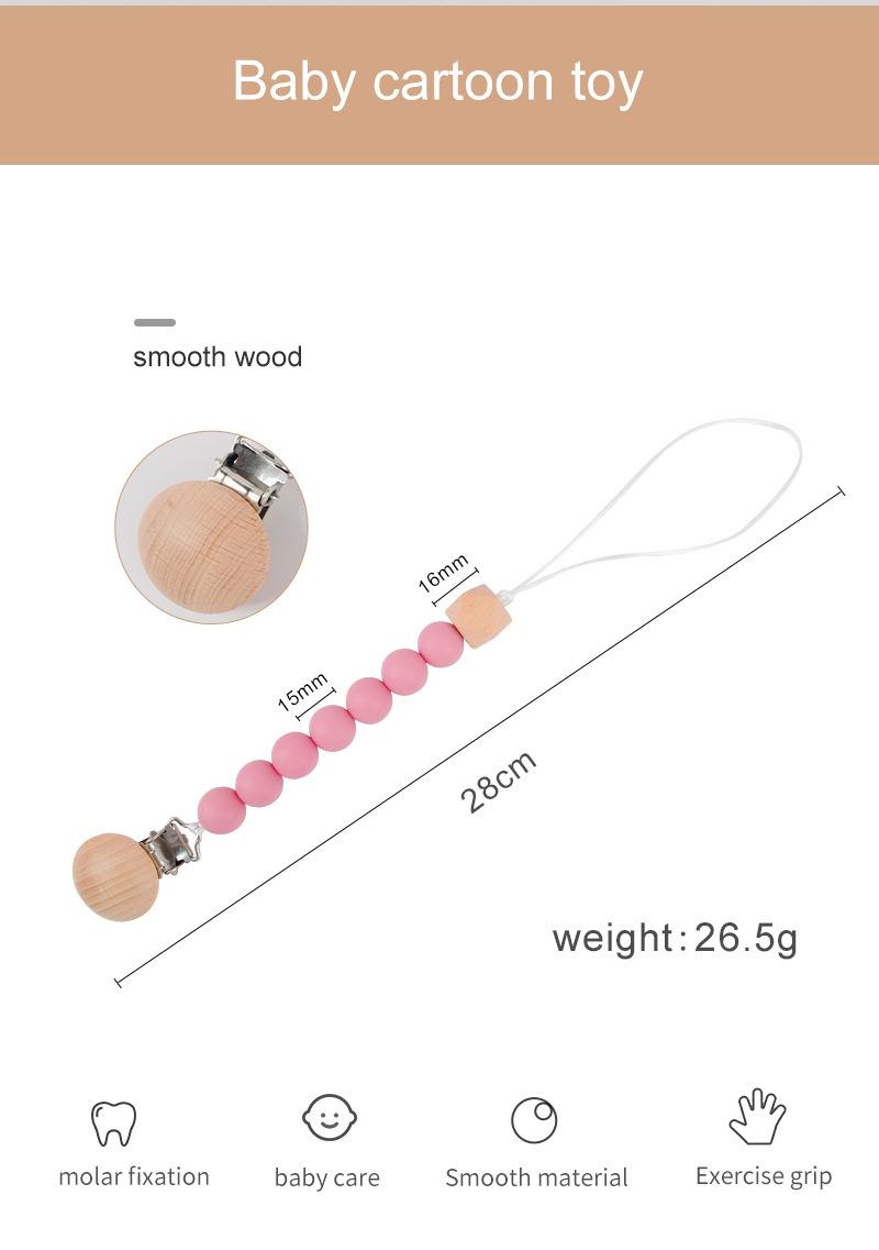 Casual Solid Color Silica Gel Baby Accessories display picture 3