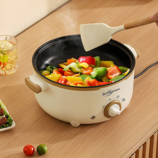 Electric Cooking Pot Multi-Functional Household Dormitory Electric Hot Pot Noodle Pot Dormitory Mini Soup Frying Steaming All-In-One Pot