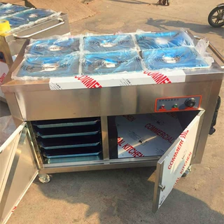 定制保温送餐车医院养老院食堂打菜车医用保温售饭车可推
