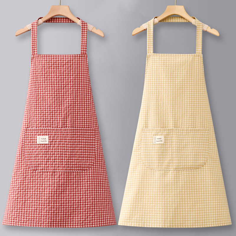 2026 New Style Apron Pure Cotton Kitchen Home Use Cooking Catering Special Trendy Commercial Stylish Workwear for Women
