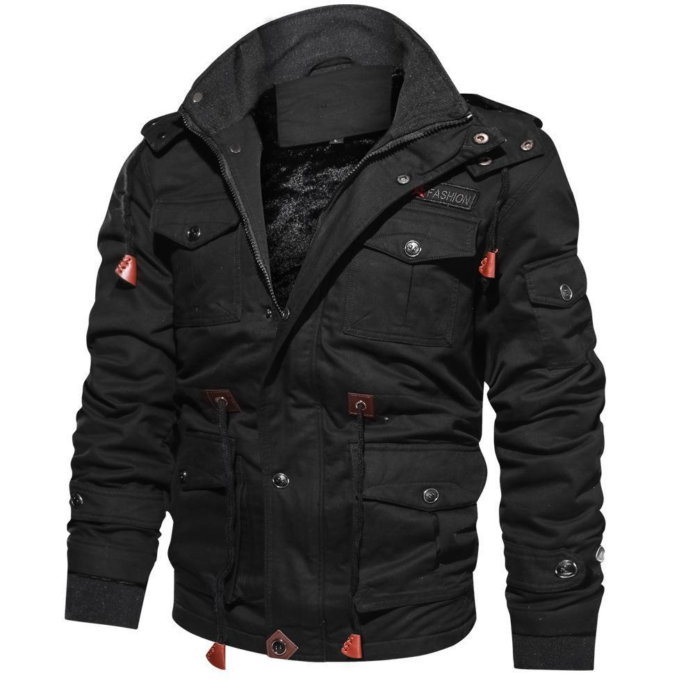 boy Cross-Border Exclusive 2023 Autumn Winter Hooded Thick Embroidered Plus Size Cotton Washed Jacket Men's Trendy Brand_viptrois.com