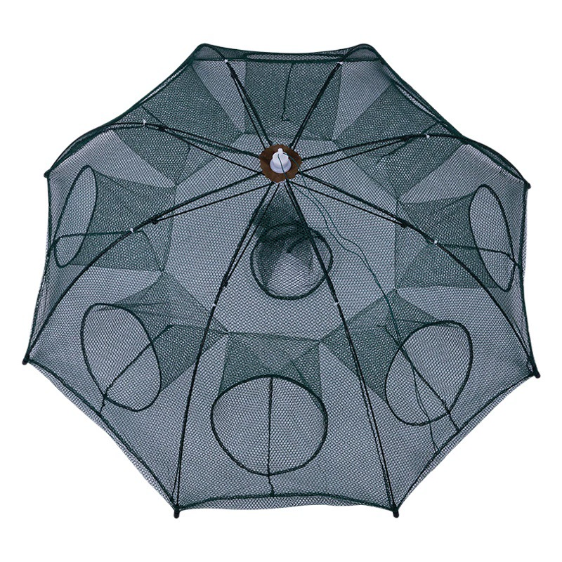 Складная рыболовная сеть-ловушка для креветок и рыбы, новая сетка-зонтик для улова, рыболовная сеть для ловли угрей, рыболовные снасти.