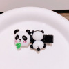 Hd4257 Cute mini panda hair circle sweet girl trumpet grabbing duckbill new tide cool new hair accessories