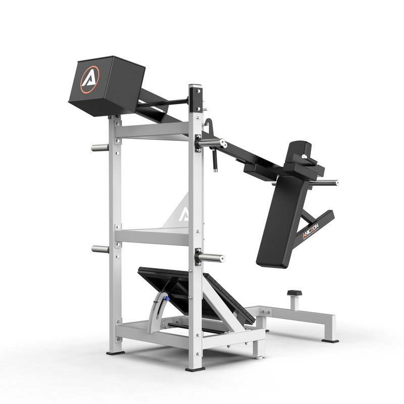 Hacker Squat máquina de fuerza comercial gimnasio equipo de ejercicios estudio de educación privada cadera pierna entrenador de puente de cadera