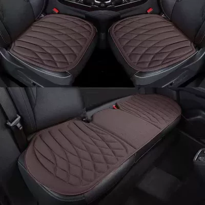 Four Seasons Pad — hot-pressed into one piece, non-slip - brown-single-driver-1-piece-seat-cushion