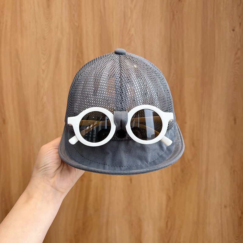 Gorra de béisbol para bebé de 1-3 años de poliéster, con protección solar, para verano