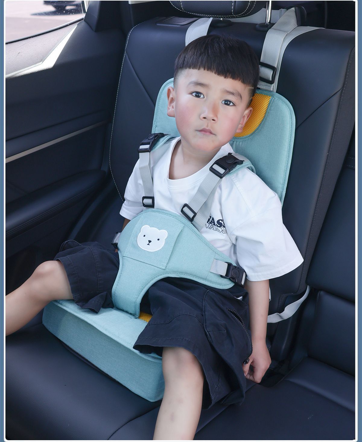 Children's safety seat, simple and portable, universal car seat cushion for babies and infants, height-boosting cushion