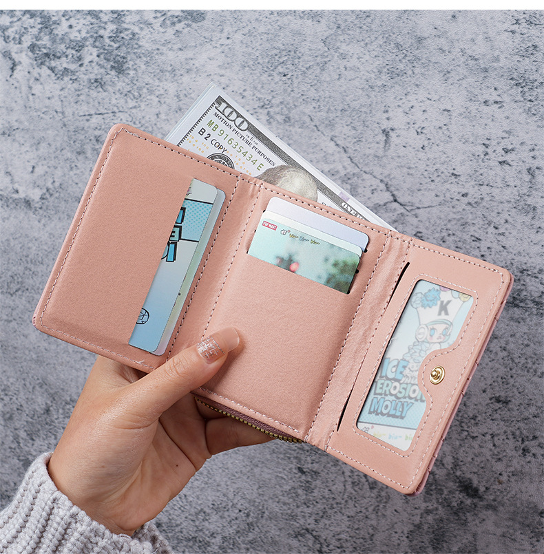 Mujeres Color Sólido Cuero Sintético Gire La Tapa Carteras Pequeña display picture 2