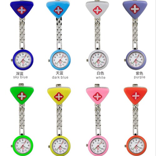 Triangle Nurse Night Light Watch for Women, Creative Student Breast Watch, Simple and Cute Silicone Quartz Watch, Wholesale