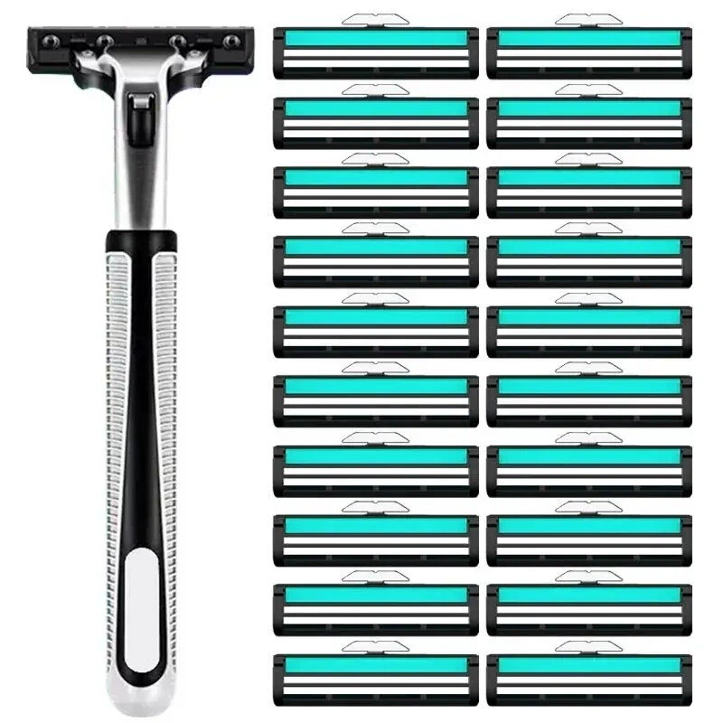 Лезвие для бритья, лезвие из нержавеющей стали, ручное лезвие, мужской старомодный нож для бороды, нож для бороды, электрическая замена