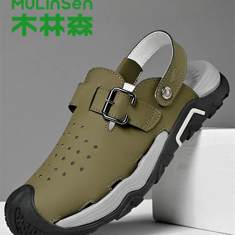 German Camel Dynamic Clogs Men's Summer Breathable Outdoor Hiking Shoes Men's Non-Slip Beach Shoes