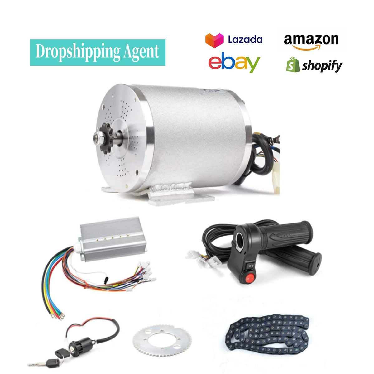 DC, brushless engine, karting, electric car, controller, 1000W, 2000W, 3000W