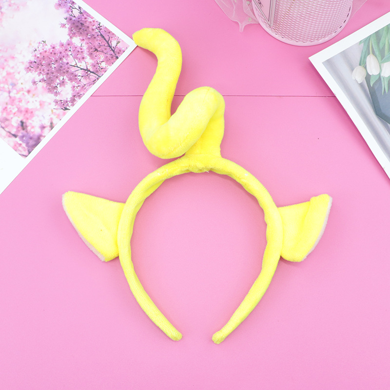 Nueva antena diadema de bebé anime diadema de dibujos animados lindo venta lindo tridimensional diadema banda para el cabello lavado de cara diadema femenina