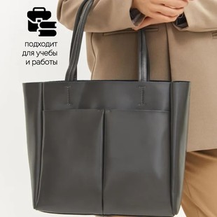 Cross-border 2024 New Soft Leather Genuine Leather Trendy Tote Bag High-class Large-capacity Fashionable All-match Large-capacity Commuter Bag
